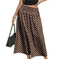 ⏳Zeitlich begrenzter 50% Rabatt⏰Damen Gepunkteter Midi-Rock🌟👗