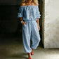 ⏰ Countdown läuft – 50% nur noch 3 Tage! Off-Shoulder-Jumpsuit für Damen