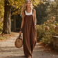 ✨Lässiger Jumpsuit für Damen mit breiten Trägern und Knöpfen