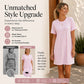 Lockeres Sommer-T-Shirt-Kleid für Damen mit Taschen