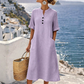 👗Lässiges Sommerkleid mit Knöpfen für Damen
