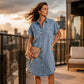👗Lässiges Jeanskleid für Damen