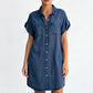 👗Lässiges Jeanskleid für Damen