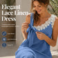 Sommerfavorit☀️🌺 Elegantes Spitzenkleid mit Schleife an der Schulter – ein Must-Have für einen lässigen Sommerlook