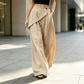 ✨Damenhose mit asymmetrischem Wickelausschnitt und weitem Bein