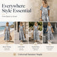 Lässiges, locker sitzendes Damenkleid mit Tie-Dye-Muster