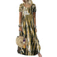 Lässiges, locker sitzendes Damenkleid mit Tie-Dye-Muster
