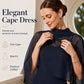 ✨👗Elegantes zweiteiliges Kleiderset für Damen mit Cape
