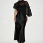 ✨👗Elegantes zweiteiliges Kleiderset für Damen mit Cape