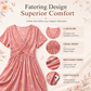 🌸👗 Blumiges Kleid mit V-Ausschnitt und Twist-Detail an der Taille – elegant und lässig für alle Anlässe
