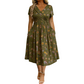 🌸👗 Blumiges Kleid mit V-Ausschnitt und Twist-Detail an der Taille – elegant und lässig für alle Anlässe