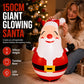 🔥50 % RABATT! ❤️ 150 cm großer aufblasbarer Weihnachtsmann-Tumbler mit LED-Beleuchtung – Weihnachtsdekoration für die Party im Freien