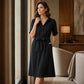 👗Damen-Shirtkleid mit 3/4-Ärmeln und Gürtel