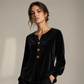 ✨🛍️50 % Rabatt - Entspannte Samtbluse - Leicht & gepflegter Look für tägliche Eleganz
