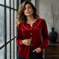 ✨🛍️50 % Rabatt - Entspannte Samtbluse - Leicht & gepflegter Look für tägliche Eleganz