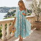 🌺Fließendes, weit geschnittenes Swing-Kleid im indischen Stil