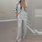 ✨🛍️Fresh Drop - Blazer & Wide-Leg Pant Suit – Clean Lines & Breezy Comfort for Confident All-Day Wear
