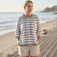 ✨🛍️Neu eingetroffen – Lässiger Kapuzenpullover mit Streifen – Einfache Mode für den Kaffee-Besuch oder entspannte Tage