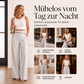 ✨Damen-Hochweitbund-Hosen mit kontrastierenden Besätzen