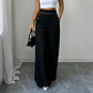 ✨Damen-Hochweitbund-Hosen mit kontrastierenden Besätzen