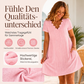 👗50% RABATT - V-Ausschnitt Lochstickerei-Kleid mit Muschelsaum – Leicht & Romantisch für Gartenpartys oder Brunch 🌿