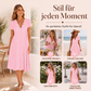 👗50% RABATT - V-Ausschnitt Lochstickerei-Kleid mit Muschelsaum – Leicht & Romantisch für Gartenpartys oder Brunch 🌿