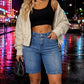 ✨👖Lässige Jeans-Bermudashorts für Damen