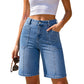 ✨👖Lässige Jeans-Bermudashorts für Damen