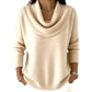 ✨50% RABATT– Pailletten-Pullover mit elegantem Kragen – weich und wärmend 🧣