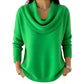 ✨50% RABATT– Pailletten-Pullover mit elegantem Kragen – weich und wärmend 🧣