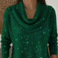 ✨50% RABATT– Pailletten-Pullover mit elegantem Kragen – weich und wärmend 🧣