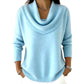 ✨50% RABATT– Pailletten-Pullover mit elegantem Kragen – weich und wärmend 🧣
