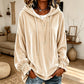 ✨Damen lässiges Samt-Kapuzen-Sweatshirt
