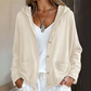 ✨Damen lässige Jacke mit Kapuze und Kordelzug am Saum.