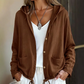 ✨Damen lässige Jacke mit Kapuze und Kordelzug am Saum.