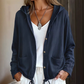✨Damen lässige Jacke mit Kapuze und Kordelzug am Saum.