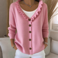 50% RABATT!🏆👚 Strickcardigan mit Rüschenkragen – Eleganter Fall und ganztägiger Tragekomfort für jeden Look