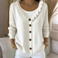50% RABATT!🏆👚 Strickcardigan mit Rüschenkragen – Eleganter Fall und ganztägiger Tragekomfort für jeden Look