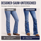 ⏰Letzter Tag des Schlussverkaufs – 50 % Rabatt💃Damen-Jeans mit hoher Taille, im Used-Look und ausgestelltem Bein