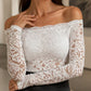⏰Letzter Tag des Schlussverkaufs – 50 % Rabatt💃Off-Shoulder-T-Shirt aus Spitze für Damen