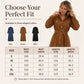 Heißer Sale: 50 % Rabatt💖 Midi-Shirtkleid aus Cord für Damen mit Gürtel