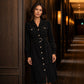 Heißer Sale: 50 % Rabatt💖 Midi-Shirtkleid aus Cord für Damen mit Gürtel