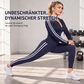 📢🎉50 % Rabatt!!!🛍️✨Gestreiftes Damen-Set mit Kapuze und Reißverschluss, bestehend aus Kapuzenpullover und Hose