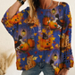 🎃✨ Bestseller –Damen-Halloween-Strickpullover im lockeren Schnitt mit Fledermausärmel