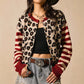 🔥Beliebtes Produkt ！✨Leoparden-Strickjacke für Damen