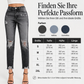🙌 50% Wiederkaufquote – Qualität überzeugt! Damen-Jeans im Retrostil, used-Look mit Rissen