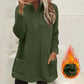 📢🎉50%Rabatt!!!🛍️✨Plüsch-Sweatshirt für Damen mit halbem Reißverschluss und Taschen