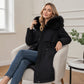 Warme Damen-Winterjacke in mittellanger Länge