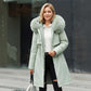Warme Damen-Winterjacke in mittellanger Länge