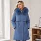 Warme Damen-Winterjacke in mittellanger Länge